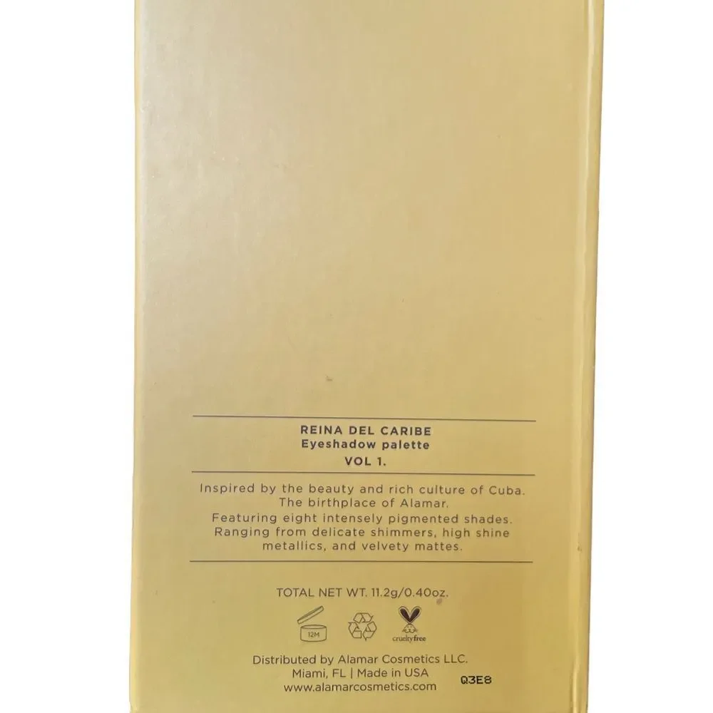 Alimar cosmetics REINA DEL CARIBE EYESHADOW PALETTE - VOLUME 1 •METALLIC & MATTE